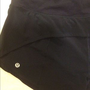 Lululemon Navy Blue Running Shorts